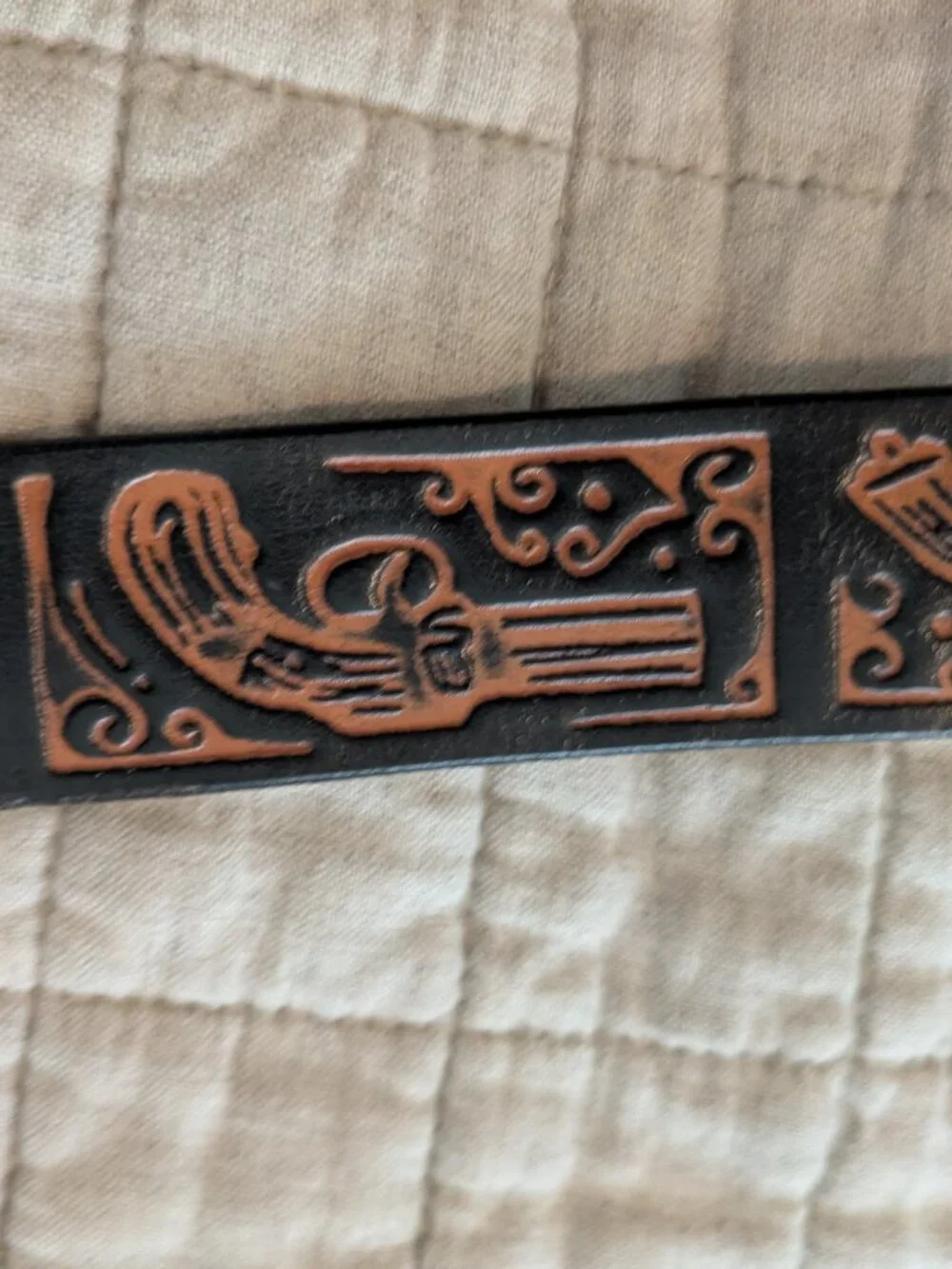 Authentic Dying Breeds Handcrafted Leather Belt 2022 Flintlock Pistol Western.